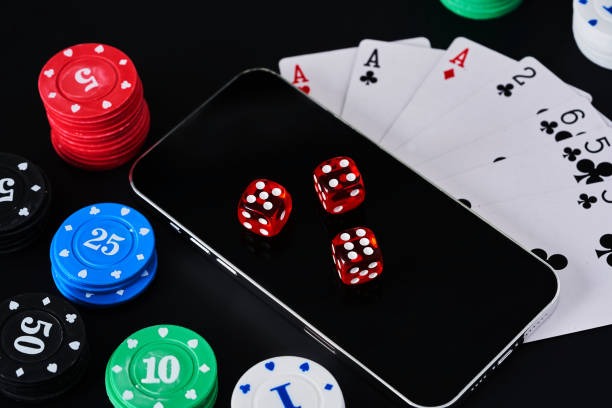 Live dealer blackjack table on mobile phone screen